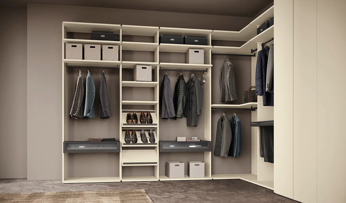 МОДУЛНА ГАРДЕРОБНА COLOMBINI CASA 2