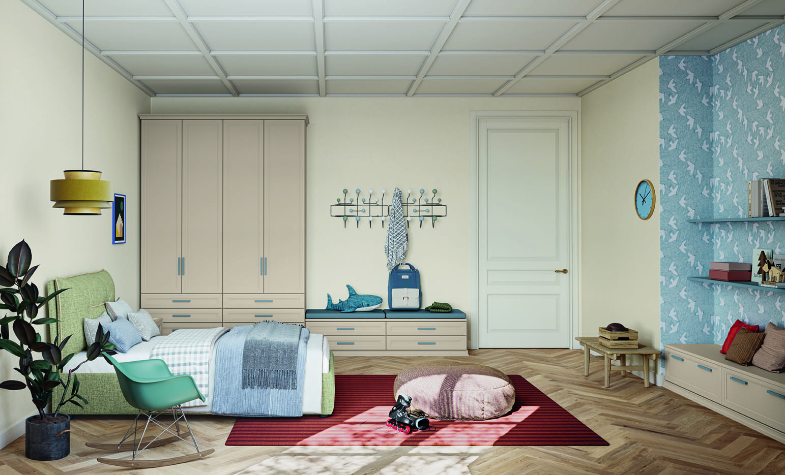 ДЕТСКА СТАЯ COLOMBINI CASA, мод. ARCADIA AC02