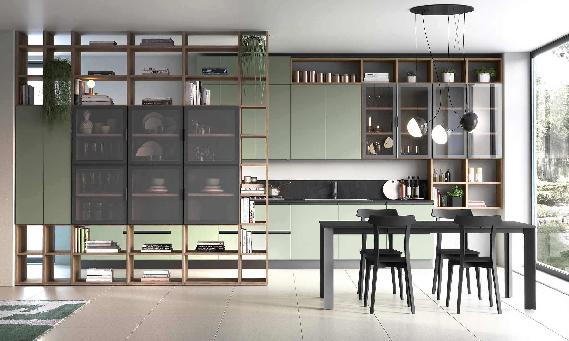 ДНЕВНА COLOMBINI CASA, мод. GOLF MODERN BOOKCASES
